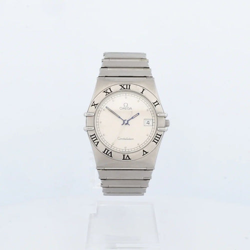 Montre Omega Constellation - Montre à quartz cadran ivoire en acier 58 Facettes