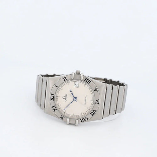 Montre Omega Constellation - Montre à quartz cadran ivoire en acier 58 Facettes