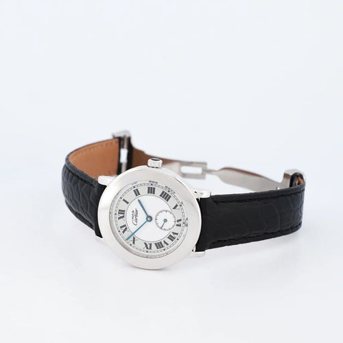 Montre Cartier Must Ronde - Montre quartz 33 mm cadran argent ivoire 58 Facettes