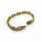 Bracelet Bracelet en or jaune mat et turquoises 58 Facettes