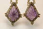 Boucles d'oreilles Boucles d'oreilles anciennes en or 14 carats et améthystes 58 Facettes 7618