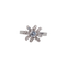 Bague 50 Bague fleur vintage en or gris 18 carats 58 Facettes 282