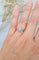 Bague 50 Bague fleur vintage en or gris 18 carats 58 Facettes 282