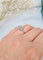 Bague 50 Bague fleur vintage en or gris 18 carats 58 Facettes 282