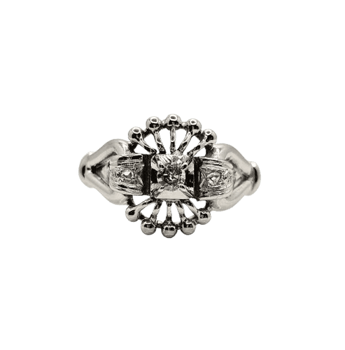 Bague 53 Bague vintage en or blanc 18 carats et diamants 58 Facettes 227
