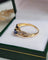 Bague 55 Bague saphir ovale en or jaune et or blanc 18 carats 58 Facettes 637