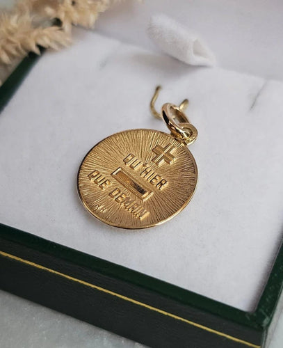 Pendentif AUGIS - Médaille d'Amour en or jaune 58 Facettes 685
