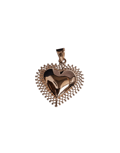 Pendentif Pendentif cœur en or rose 18 carats 58 Facettes 694