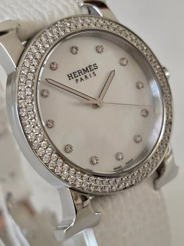 Montre Hermès Heure H - Montre ronde acier 31 mm 58 Facettes