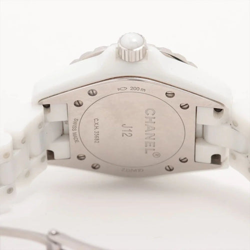 Montre Chanel J12 - Montre en céramique et acier saphirs roses 58 Facettes