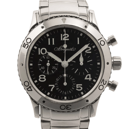 Montre Breguet Type XX Aéronavale - Montre chronographe en acier 58 Facettes