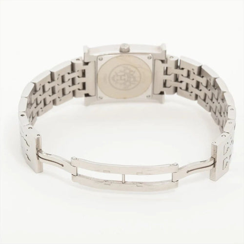 Montre Hermès Heure H - Montre en acier, cadran bleu, coffret 58 Facettes