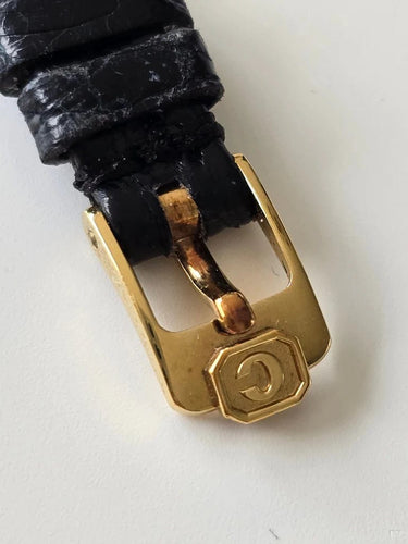 Montre Chopard Happy Diamonds vintage - Montre en or jaune 18 carats et diamants 58 Facettes