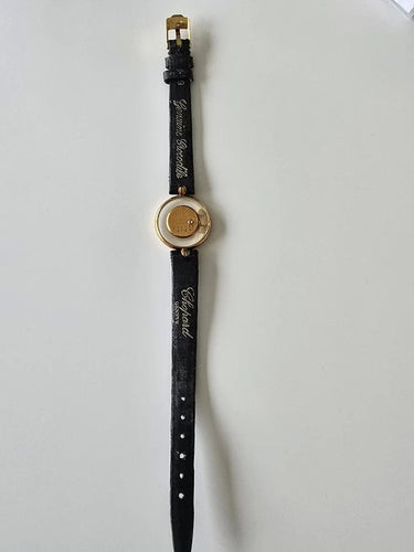 Montre Chopard Happy Diamonds vintage - Montre en or jaune 18 carats et diamants 58 Facettes