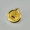 Pendentif Augis - Médaille d’amour en or jaune 18 carats, diamant et rubis 58 Facettes