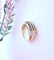Bague 55.5 Bague saphirs et diamants en or 18 carats bicolore 58 Facettes AA 1632