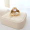 Bague 57.5 Bague solitaire améthyste ovale en or jaune 18 carats 58 Facettes 1687