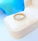 Bague 53 Chirol - Alliance américaine vintage en or jaune 18 carats et diamants 58 Facettes 1766