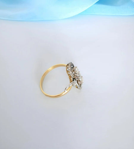 Bague 56 Bague ancienne (1910–1920) en or 18 carats et platine, diamants 58 Facettes 1764