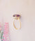 Bague 54.5 Bague solitaire améthyste ovale en or jaune 18 K 58 Facettes AB 1079