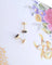 Boucles d'oreilles Boucles d’oreilles puces en or jaune 18 K et quartz fumé 58 Facettes AA 1526
