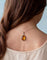 Pendentif MATY - Pendentif cabochon d’ambre en or jaune 18 K 58 Facettes AA 1620
