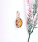 Pendentif MATY - Pendentif cabochon d’ambre en or jaune 18 K 58 Facettes AA 1620