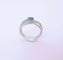 Bague 56.5 Bague en or blanc 18 K saphir et diamants 58 Facettes AA 1651