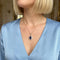 Pendentif Pendentif en or jaune et blanc 18 carats, saphir et diamants 58 Facettes 1749