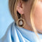 Boucles d'oreilles Boucles d'oreilles pendantes orientales en or jaune et blanc 18 carats, diamant 58 Facettes 1748