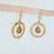 Boucles d'oreilles Boucles d'oreilles pendantes orientales en or jaune et blanc 18 carats, diamant 58 Facettes 1748