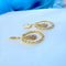 Boucles d'oreilles Boucles d'oreilles pendantes orientales en or jaune et blanc 18 carats, diamant 58 Facettes 1748