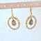 Boucles d'oreilles Boucles d'oreilles pendantes orientales en or jaune et blanc 18 carats, diamant 58 Facettes 1748