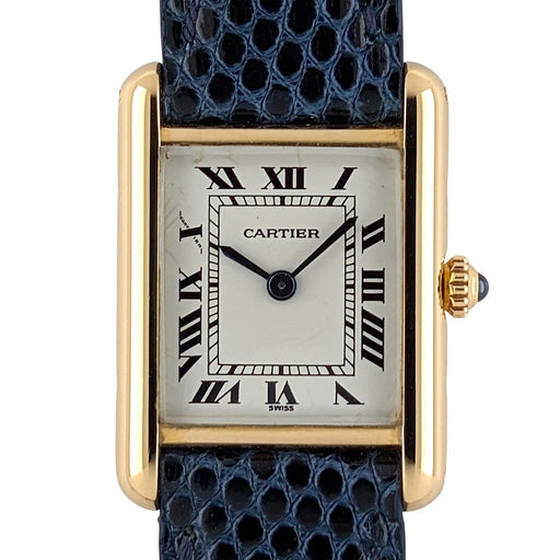 Montre Cartier Tank Louis Cartier - Montre Medium MM en or 18 carats 58 Facettes