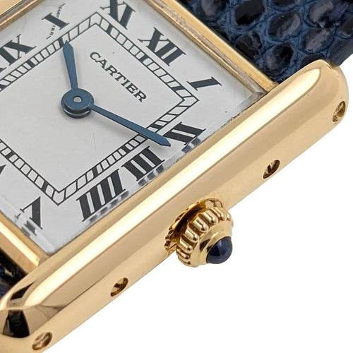 Montre Cartier Tank Louis Cartier - Montre Medium MM en or 18 carats 58 Facettes