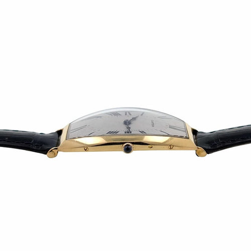 Montre Cartier Tonneau - Montre en or jaune 18 carats avec écrin 58 Facettes