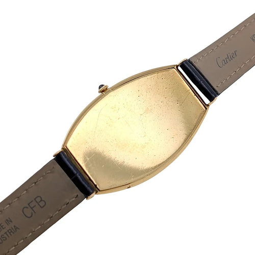 Montre Cartier Tonneau - Montre en or jaune 18 carats avec écrin 58 Facettes