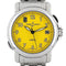 Montre Ulysse Nardin San Marco GMT - Montre automatique en acier cadran jaune 58 Facettes