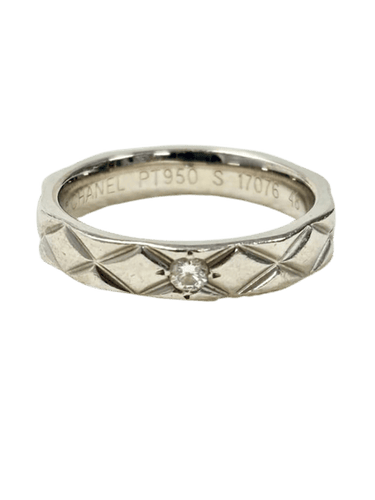 Bague 48 Chanel Coco Crush - Bague en platine avec diamant 58 Facettes WC-2025-2214