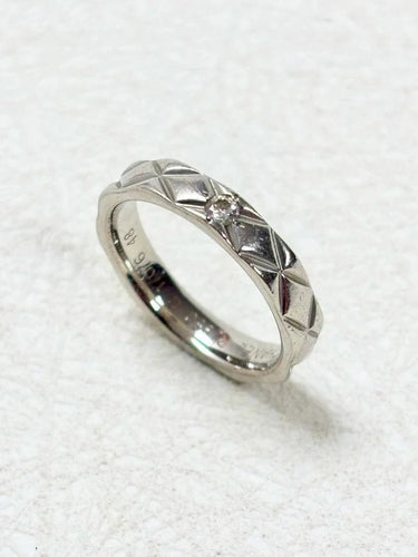 Bague 48 Chanel Coco Crush - Bague en platine avec diamant 58 Facettes WC-2025-2214