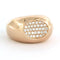 Bague 55 Bague en or rose 14 carats sertie de diamants taille brillant 0,80 ct 58 Facettes