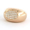 Bague 55 Bague en or rose 14 carats sertie de diamants taille brillant 0,80 ct 58 Facettes
