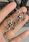 Boucles d'oreilles Boucles d’oreilles fleurs en or jaune 14 carats, saphirs et diamants 58 Facettes