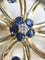 Boucles d'oreilles Boucles d’oreilles fleurs en or jaune 14 carats, saphirs et diamants 58 Facettes
