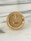 Bague 53 Augis - Bague d’amour en or jaune 18k avec diamant et rubis synthétiques 58 Facettes