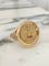 Bague 53 Augis - Bague d’amour en or jaune 18k avec diamant et rubis synthétiques 58 Facettes