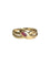 Bague 49 Bague serpent enroulé en or jaune 18k et rubis 58 Facettes