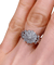 Bague 51 Bague en or gris 18K avec 19 diamants 0,60 ct 58 Facettes