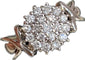 Bague 51 Bague en or gris 18K avec 19 diamants 0,60 ct 58 Facettes
