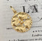 Pendentif Pendentif porte-bonheur trèfle à quatre feuilles en or jaune 18K 58 Facettes